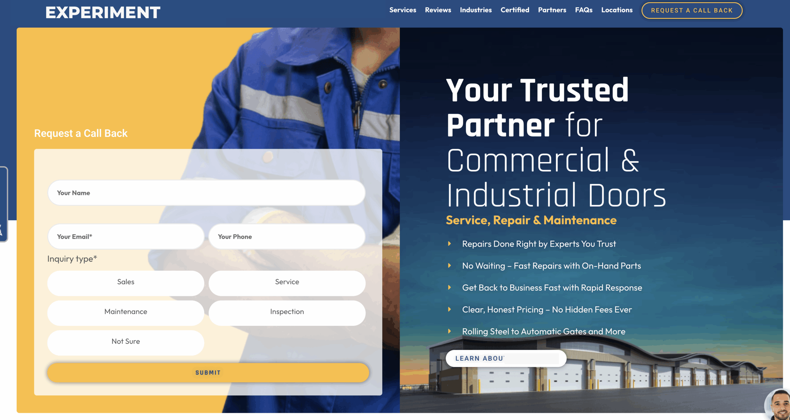 167% Lift in Landing Page Conversions
